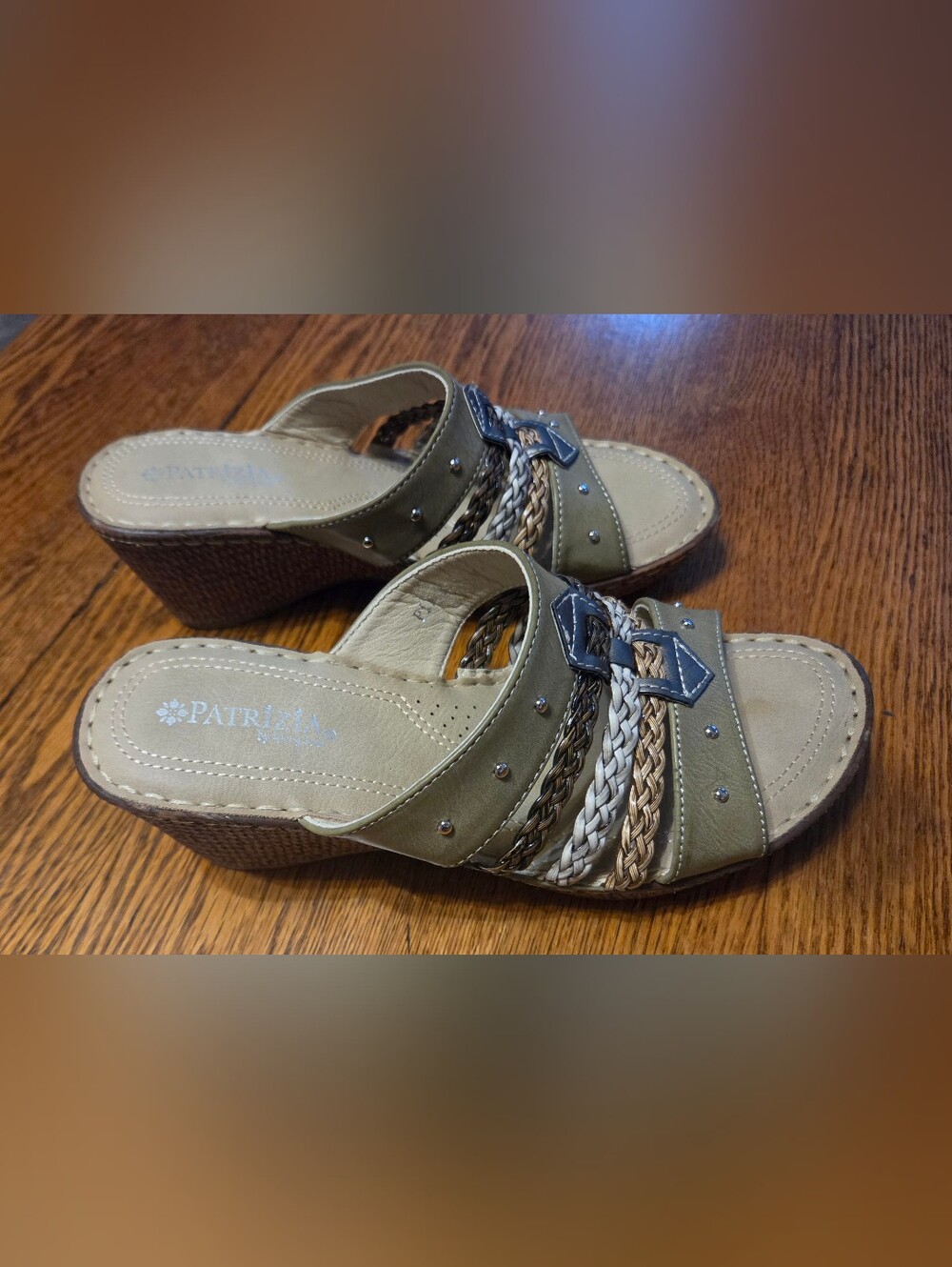 Patrizia by Spring Step Wedge Sandals Women's Size 7 (EU 37)